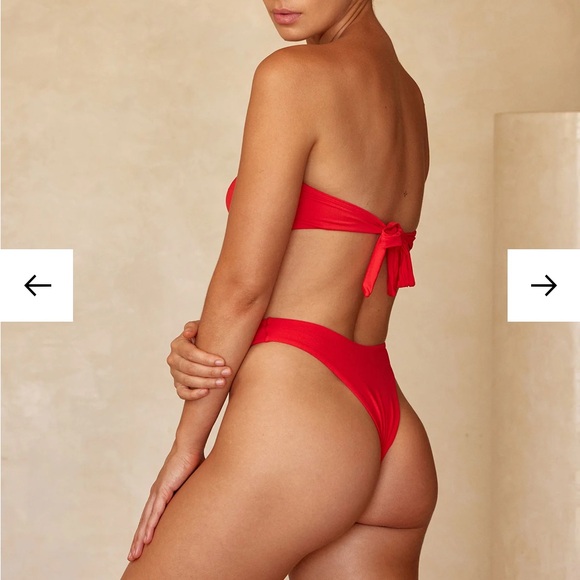 Monday Swimwear ST. MARTINIQUE BANDEAU - CHILI PEPPER - Picture 2 of 6